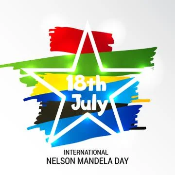 Nelson Mandela Day. Illustrazione stock