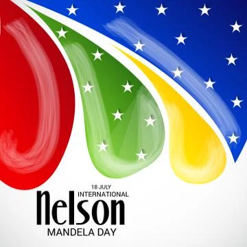 Nelson Mandela Day. Stock-Illustration