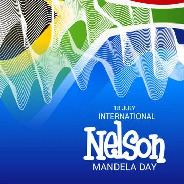Nelson Mandela Day. Stock Illustration