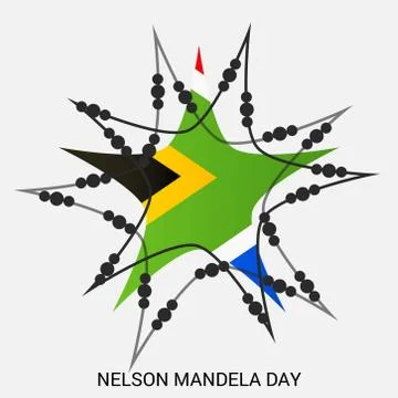 Nelson Mandela Day. Stock Illustration