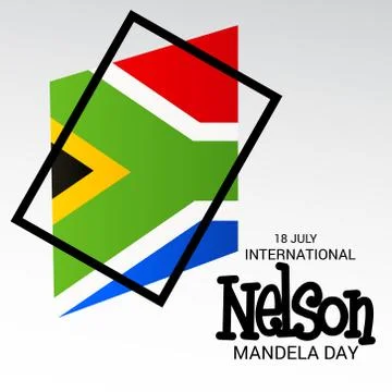 Nelson Mandela Day. Stock Illustration