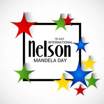 Nelson Mandela Day. Stock-Illustration