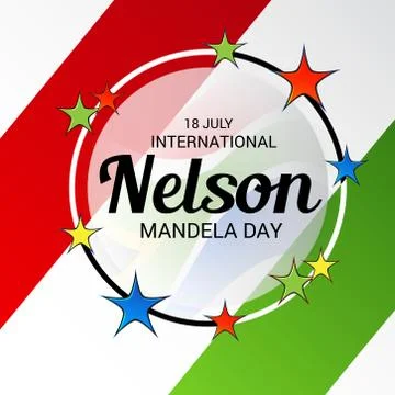 Nelson Mandela Day. Stock Illustration