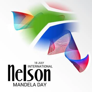 Nelson Mandela Day. Stock Illustration