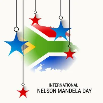 Nelson Mandela Day. Stock Illustration
