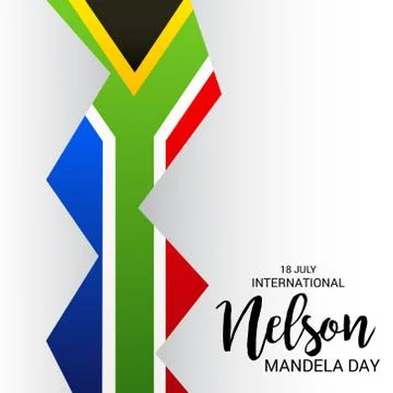 Nelson Mandela Day. Illustrazione stock