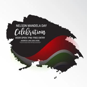 Nelson Mandela Day. Stock Illustration