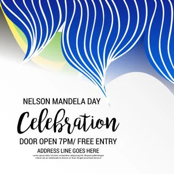 Nelson Mandela Day. Stock Illustration