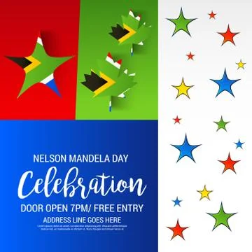 Nelson Mandela Day. Stock Illustration
