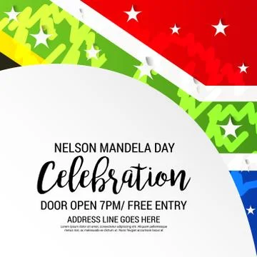 Nelson Mandela Day. Stock Illustration