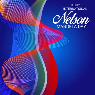 Nelson Mandela Day. Stock Illustration