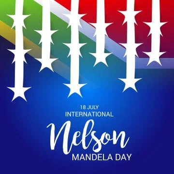 Nelson Mandela Day. Stock Illustration