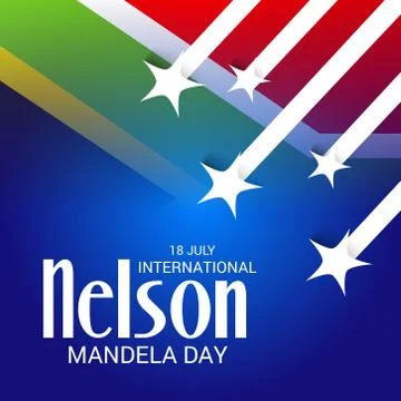 Nelson Mandela Day. Stock Illustration