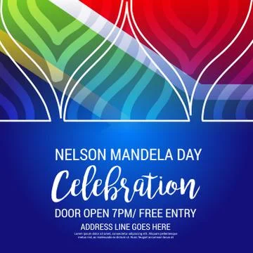 Nelson Mandela Day. Stock Illustration