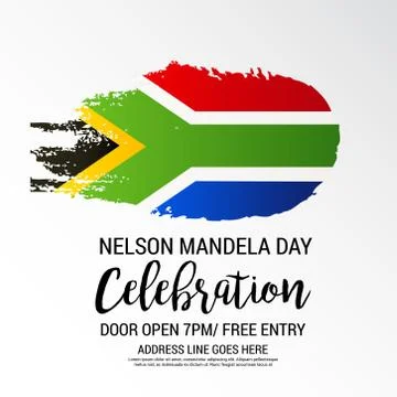 Nelson Mandela Day. Stock Illustration