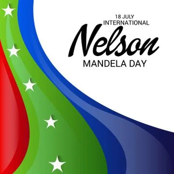 Nelson Mandela Day. Stock Illustration