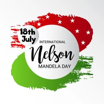 Nelson Mandela Day. Stock Illustration