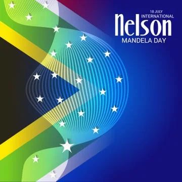 Nelson Mandela Day. Stock Illustration