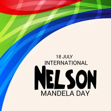Nelson Mandela Day. Stock Illustration