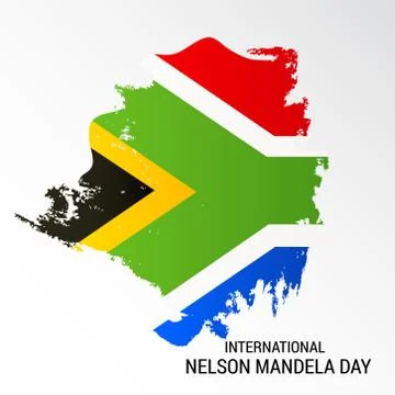 Nelson Mandela Day. Stock Illustration