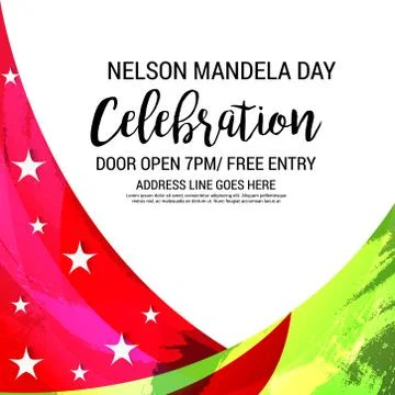 Nelson Mandela Day. Illustrazione stock