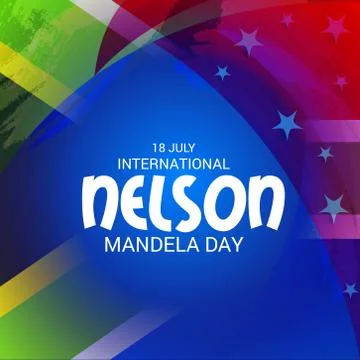 Nelson Mandela Day. Stock Illustration