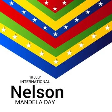 Nelson Mandela Day. Stock Illustration