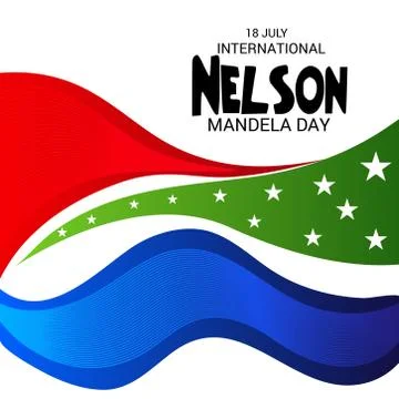 Nelson Mandela Day. Stock-Illustration