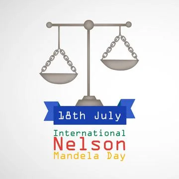Nelson Mandela Day 库存插图