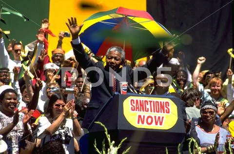 Nelson mandela oakland california apartheid Stock Photos