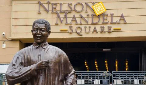 Nelson Mandela Square head and shoulders Stock Photos