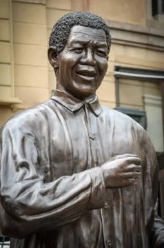 Nelson Mandela Statue Stock Photos