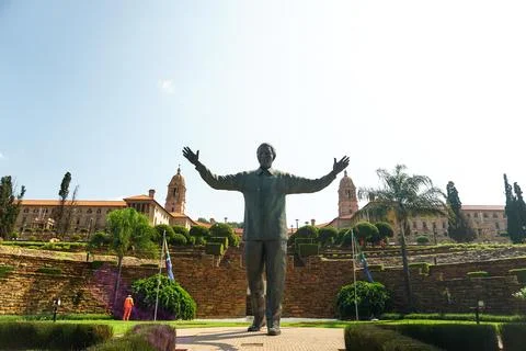 Nelson Mandela Statue Stock Photos