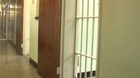 Nelson Mandela's prison bloc Stock Footage 80427235