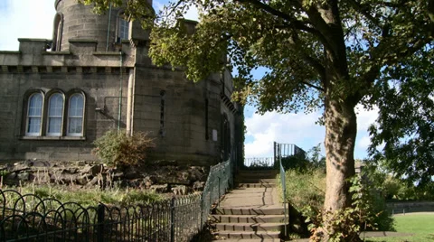 Nelson monument in Edinburgh Stock Footage 34840110