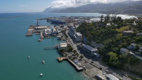 Nelson Port (Drone) Stock Footage 86667402
