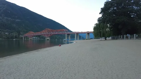 Nelson public beach in the summer. Stock-Footage 159023377