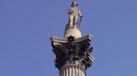 Nelson's column Stock Footage 42734716