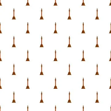 Nelson's column monument repeating seamless pattern background Illustrazione stock