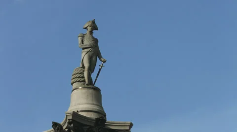 Nelson's Column in Trafalgar Square 4K 動画素材 36640169