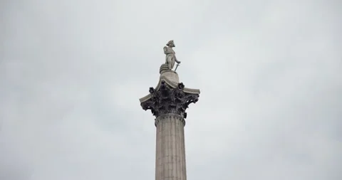 Nelson's Column in Trafalgar Square Vidéo 288178999