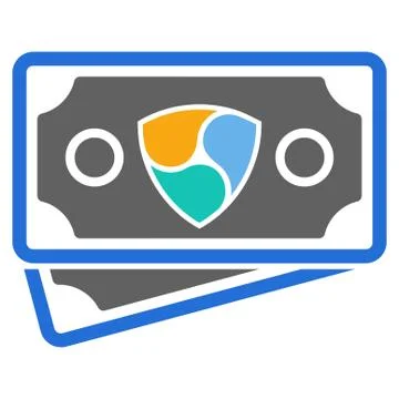 Nem Banknotes Flat Icon Stock Illustration