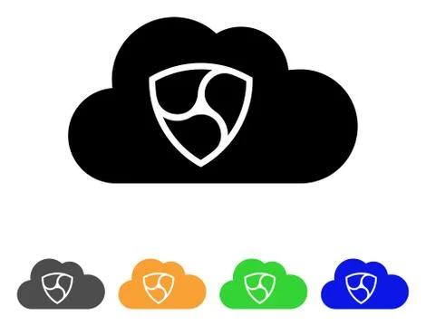 Nem Cloud Vector Icon 스톡 일러스트