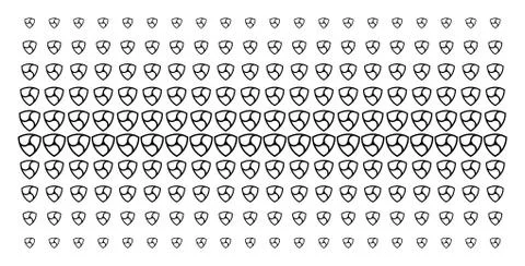 Nem Currency Shape Halftone Pattern Illustrazione stock