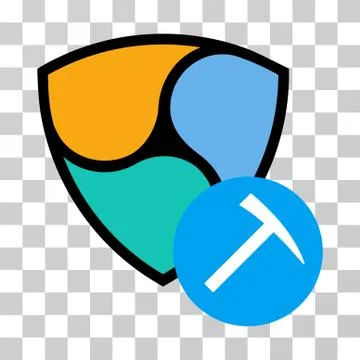 Nem Mining Hammer Vector Icon Stock Illustration