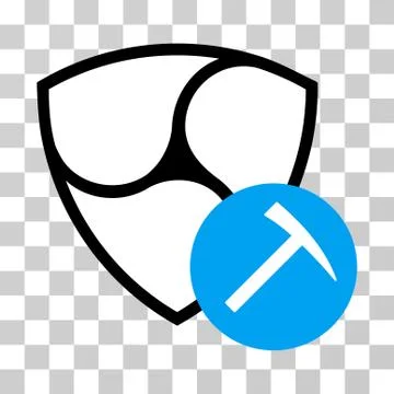 Nem Mining Hammer Vector Icon Stock Illustration