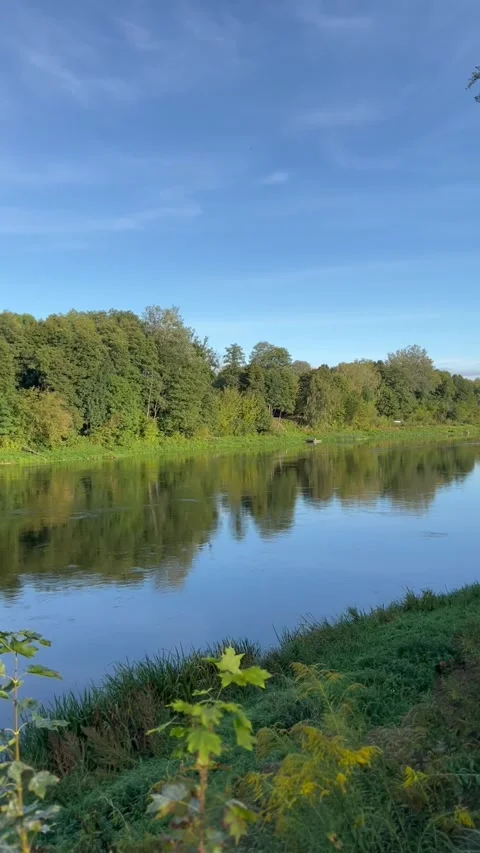 Neman River in Lithuania Stock Footage 297440529