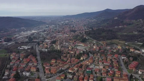 Nembro red zone Stock Footage 125811908