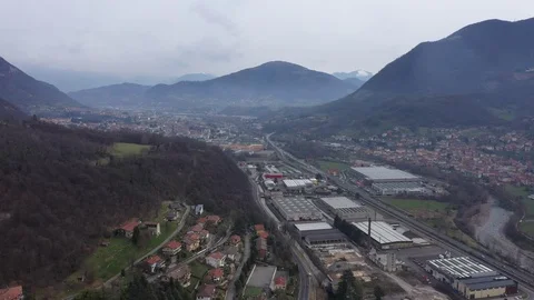 Nembro red zone Stock Footage 125812288