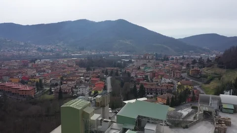 Nembro red zone Stock Footage 125812469